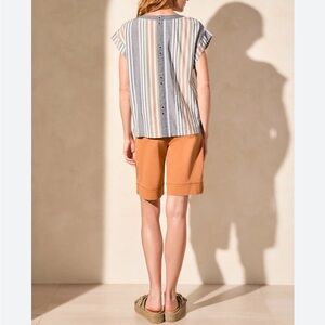 Tribal Drop Shoulder Cap Sleeve Size M